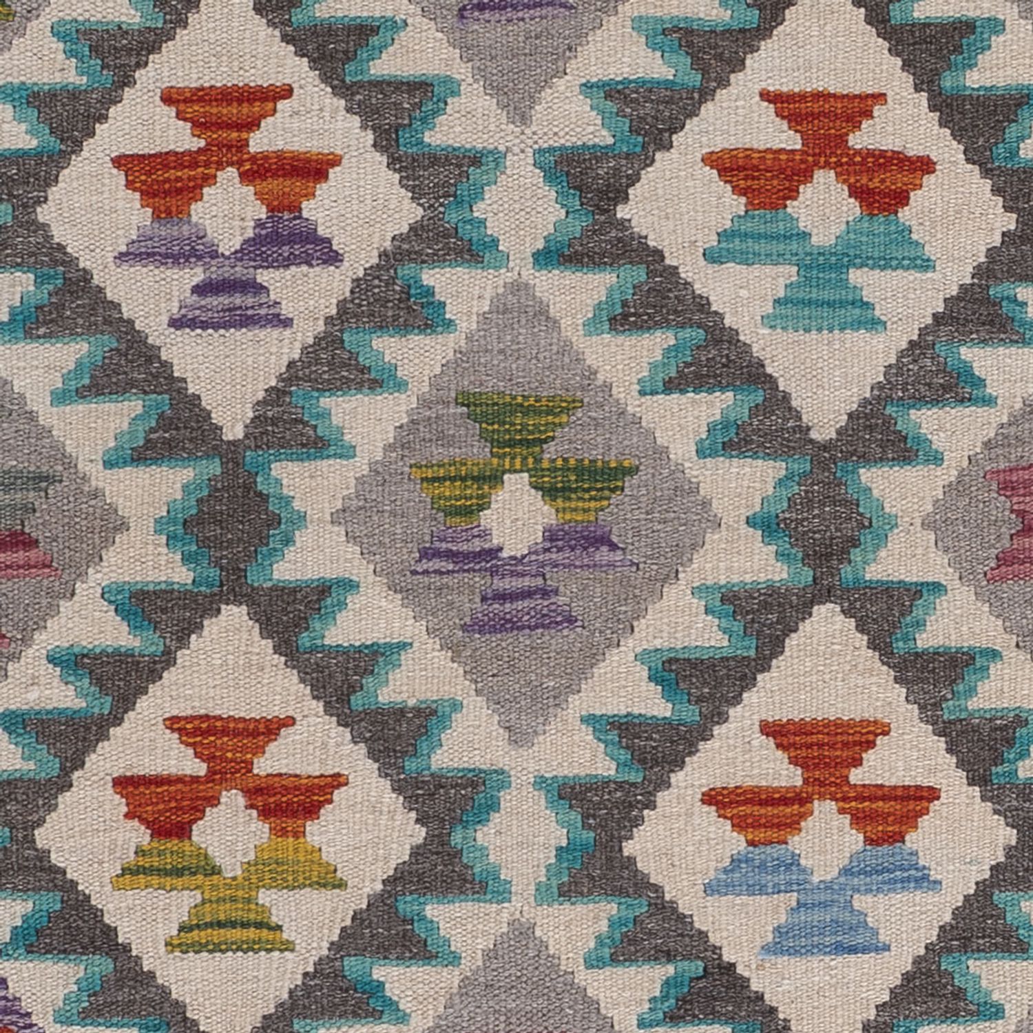 Runner Kelim Rug - Splash - 209 x 79 cm - multicolored