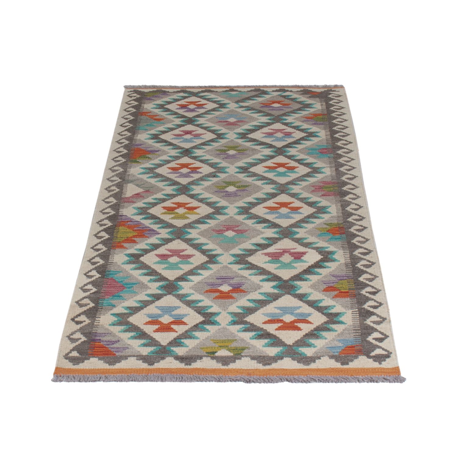 Runner Kelim Rug - Splash - 209 x 79 cm - multicolored