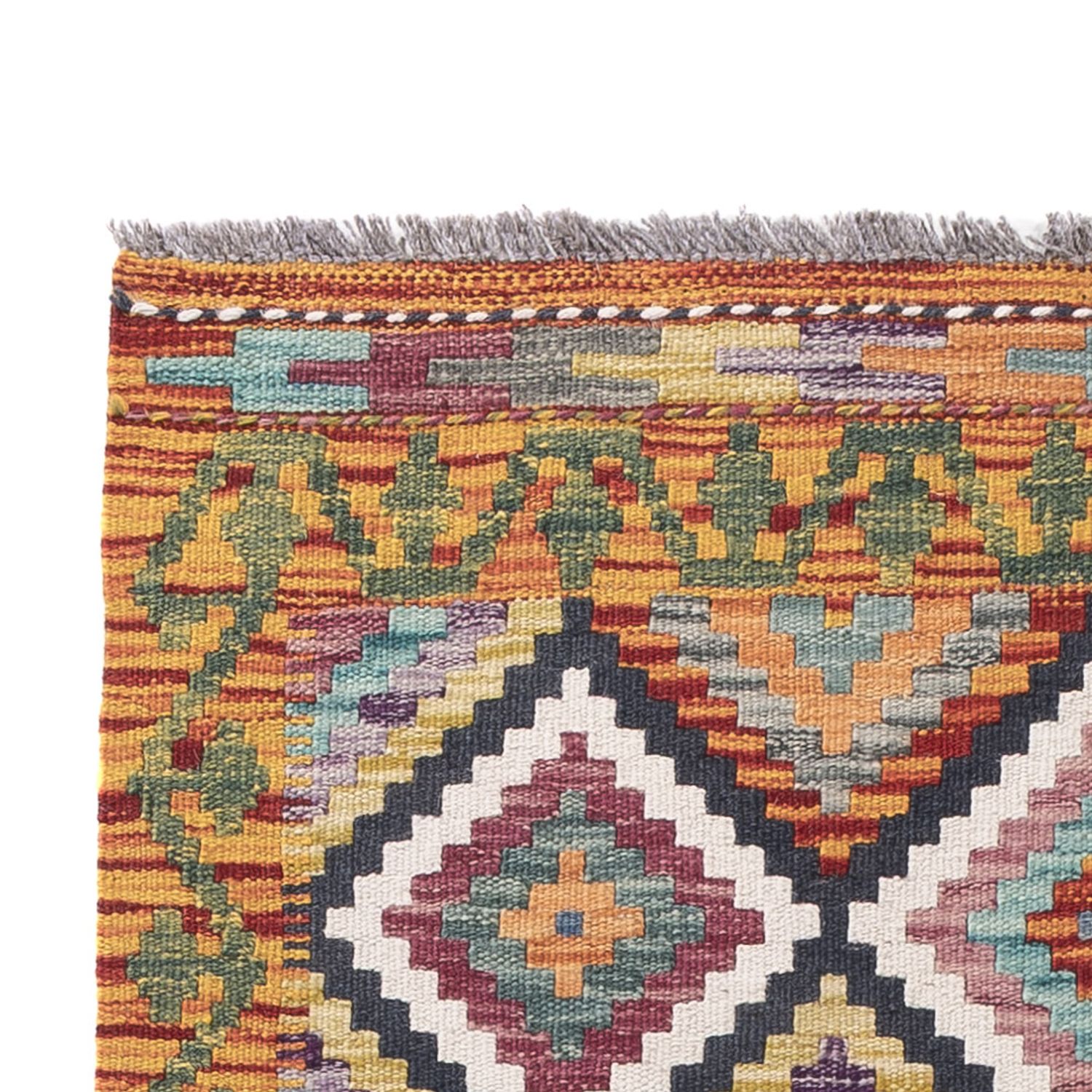 Runner Kelim Rug - Splash - 197 x 84 cm - multicolored