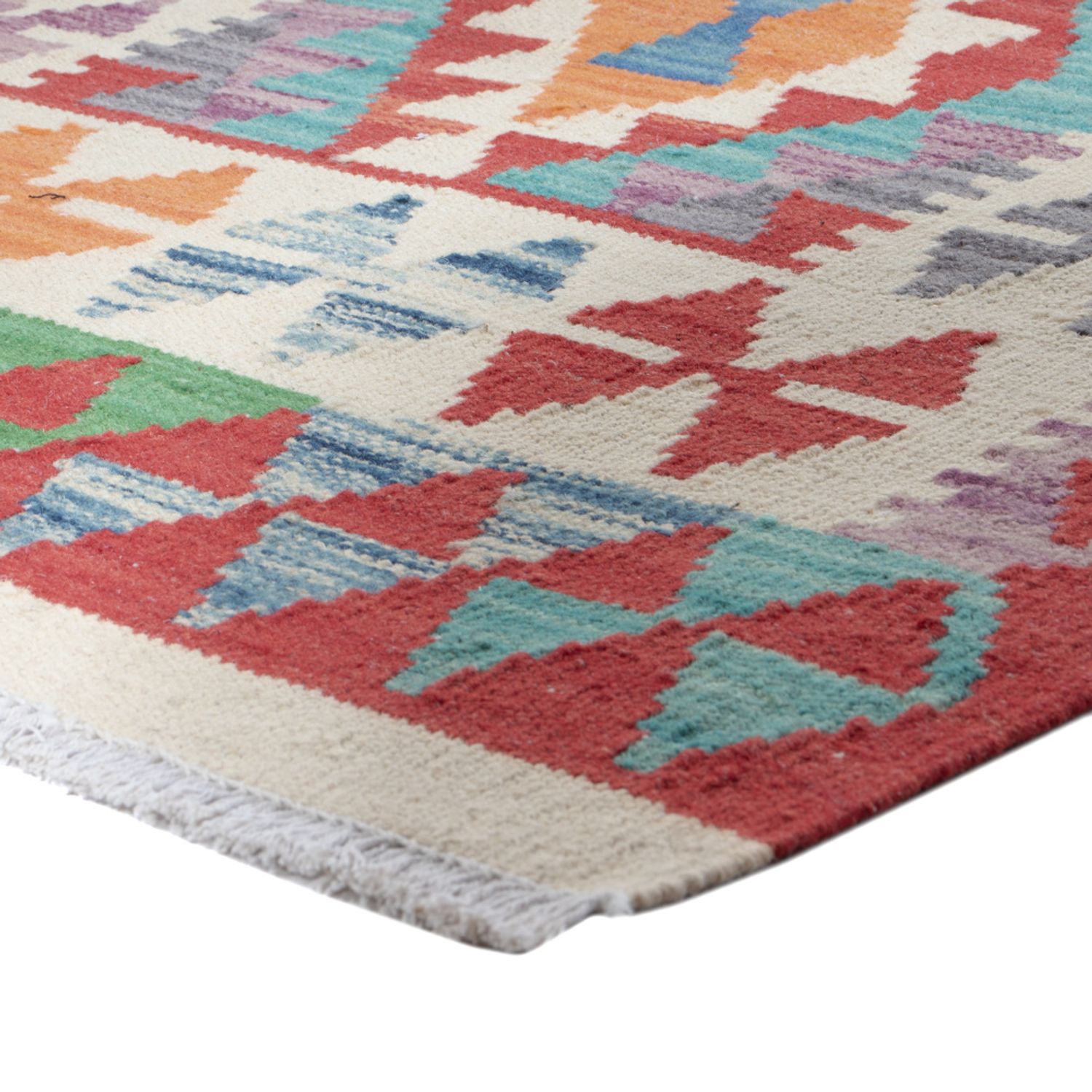 Runner Kelim Rug - Splash - 209 x 76 cm - multicolored