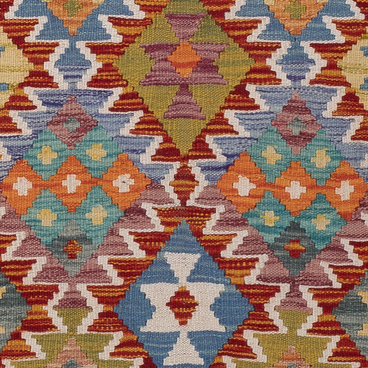 Runner Kelim Rug - Splash - 197 x 83 cm - multicolored