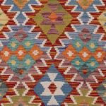 Runner Kelim Rug - Splash - 197 x 83 cm - multicolored