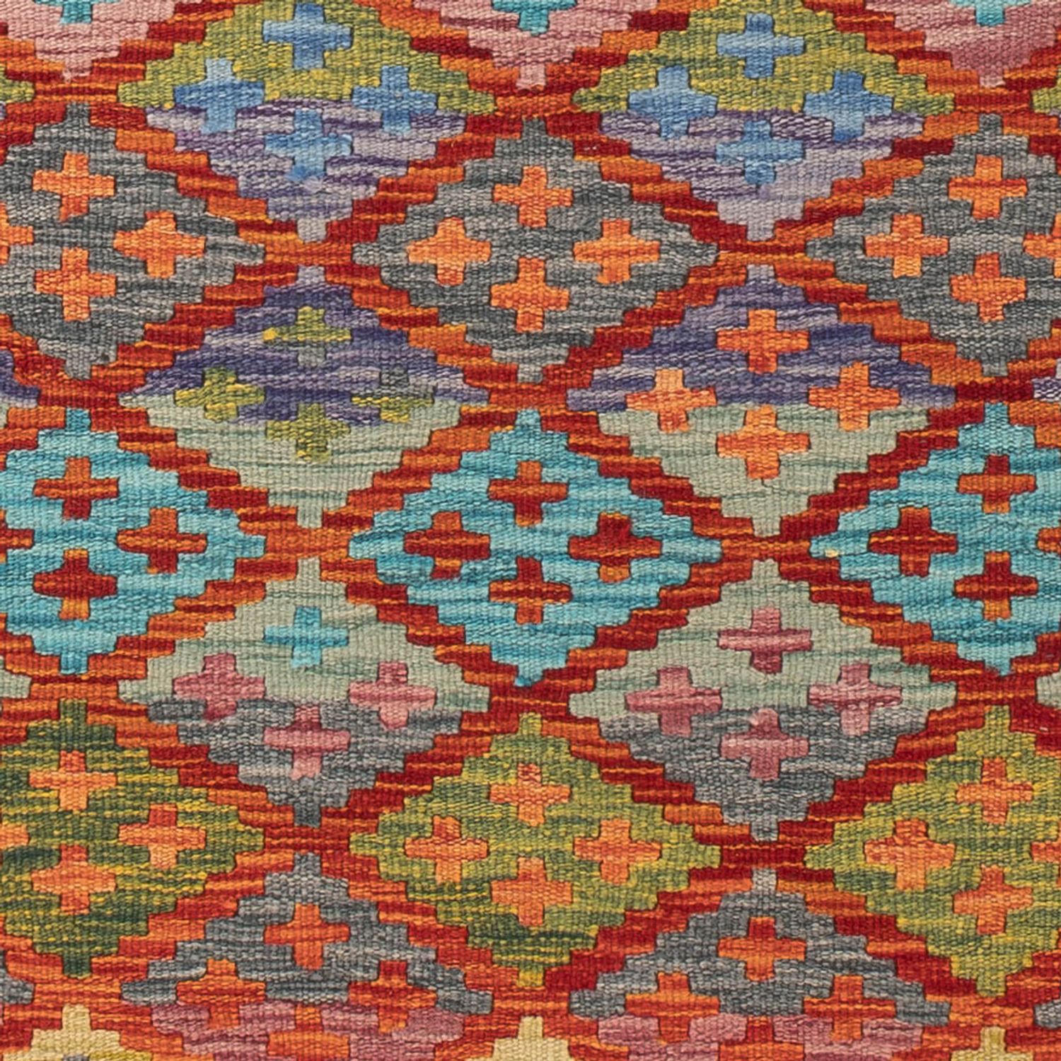 Runner Kelim Rug - Splash - 195 x 84 cm - multicolored