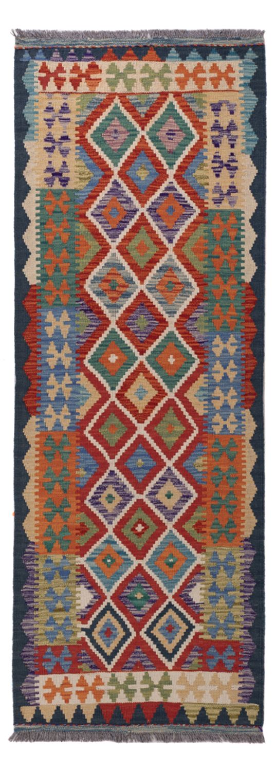 Runner Kelim Rug - Splash - 200 x 71 cm - multicolored