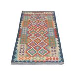 Runner Kelim Rug - Splash - 200 x 71 cm - multicolored