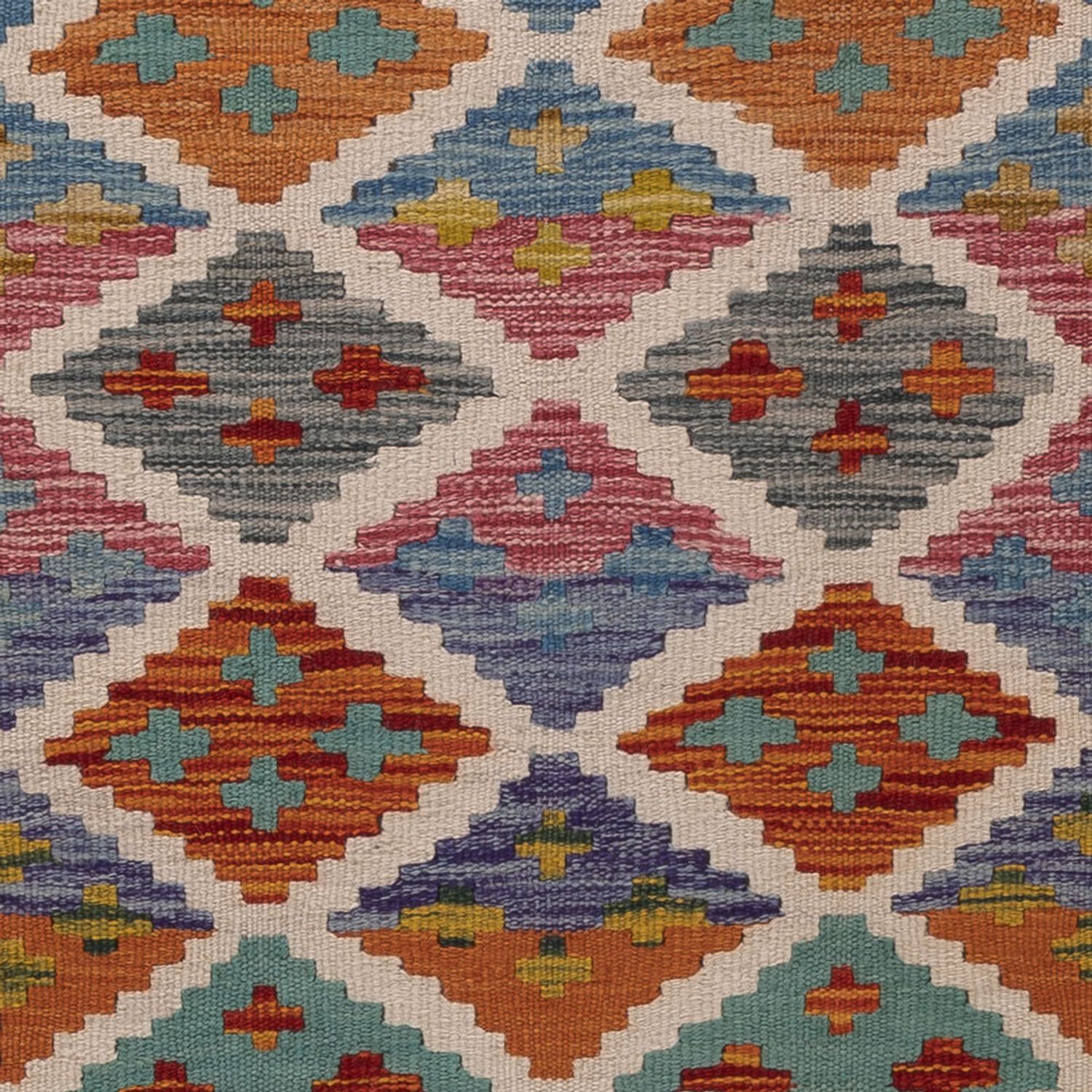 Runner Kelim Rug - Splash - 202 x 67 cm - multicolored