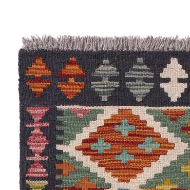 Runner Kelim Rug - Splash - 202 x 67 cm - multicolored