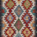Runner Kelim Rug - Splash - 192 x 62 cm - multicolored