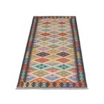 Runner Kelim Rug - Splash - 196 x 65 cm - multicolored