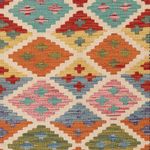 Runner Kelim Rug - Splash - 197 x 63 cm - multicolored