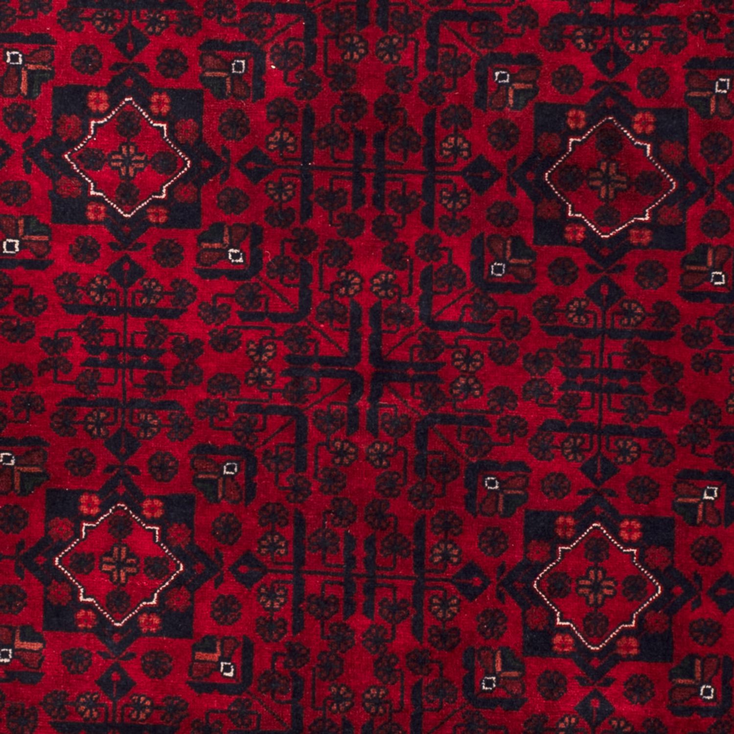 Afghan Rug - Kunduz - 238 x 168 cm - dark red