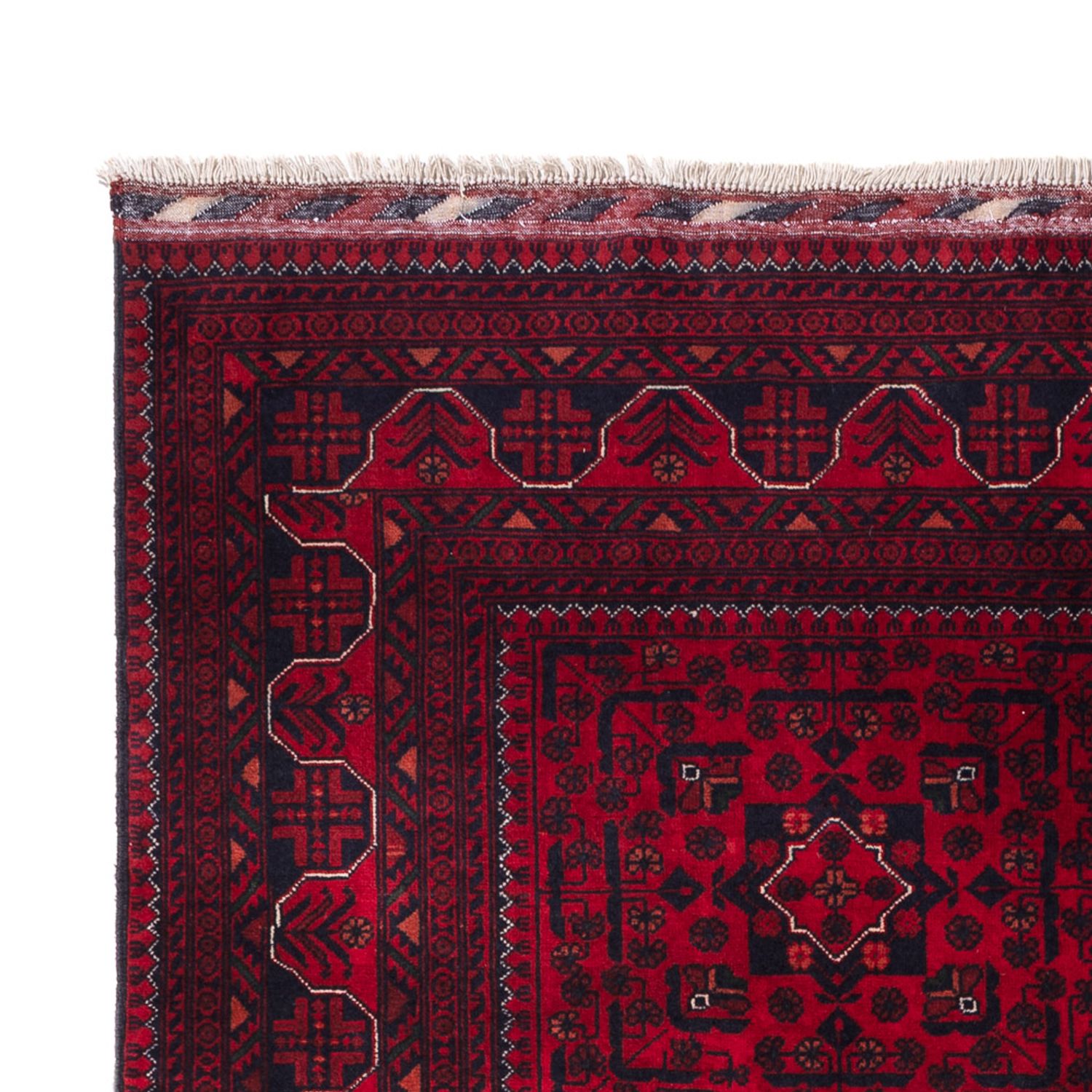 Afghan Rug - Kunduz - 238 x 168 cm - dark red