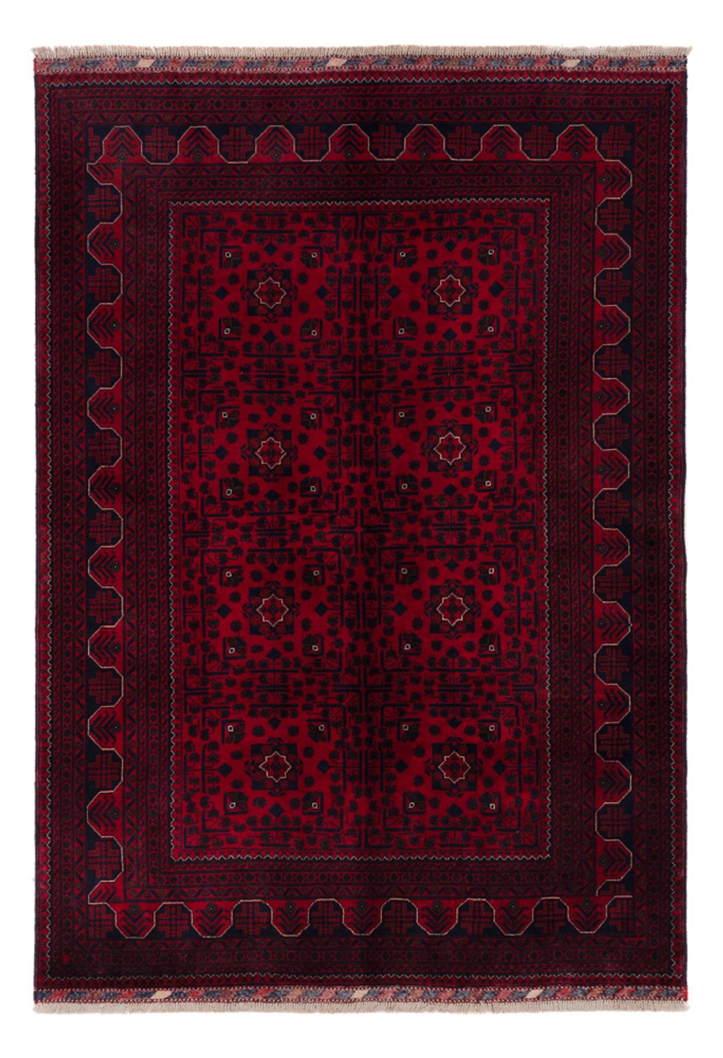 Afghan Rug - Kunduz - 237 x 170 cm - dark red