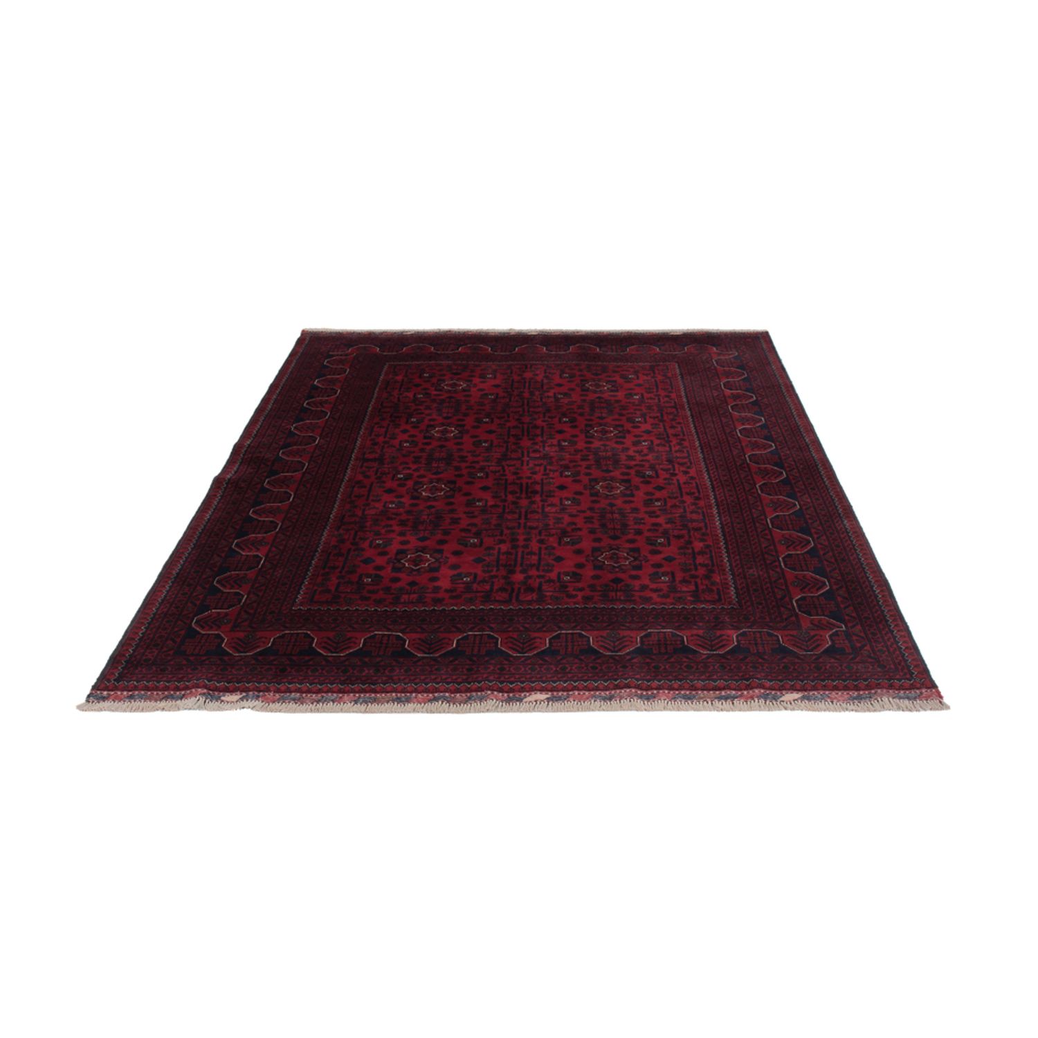 Afghan Rug - Kunduz - 237 x 170 cm - dark red