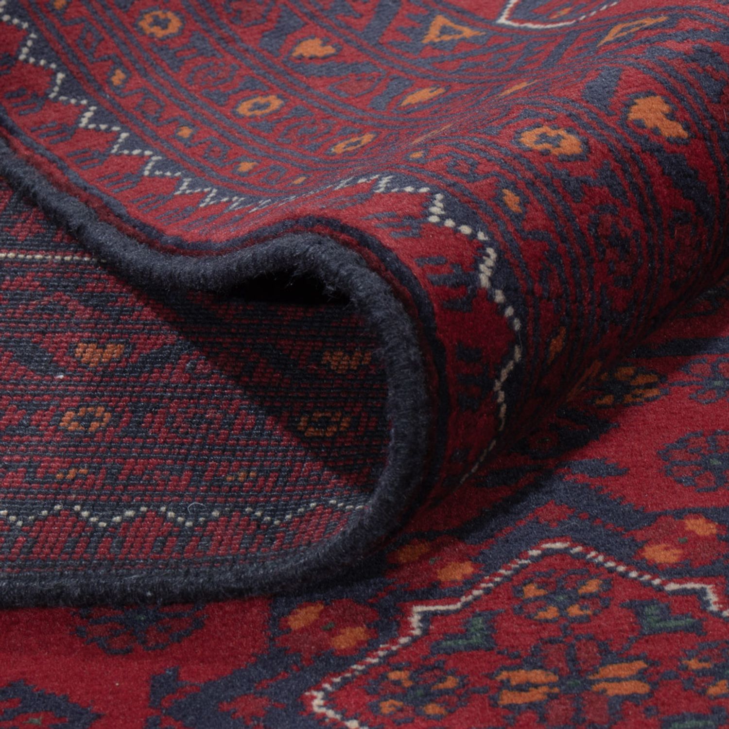 Afghan Rug - Kunduz - 236 x 167 cm - dark red