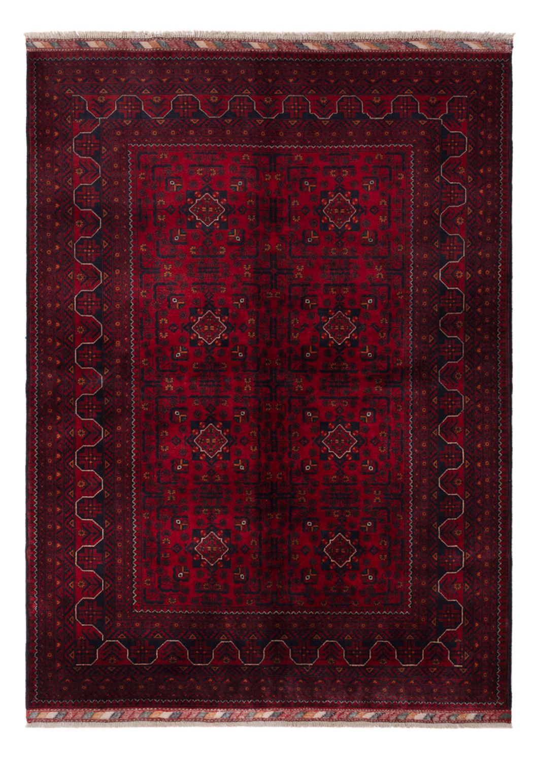 Afghan Rug - Kunduz - 244 x 170 cm - dark red