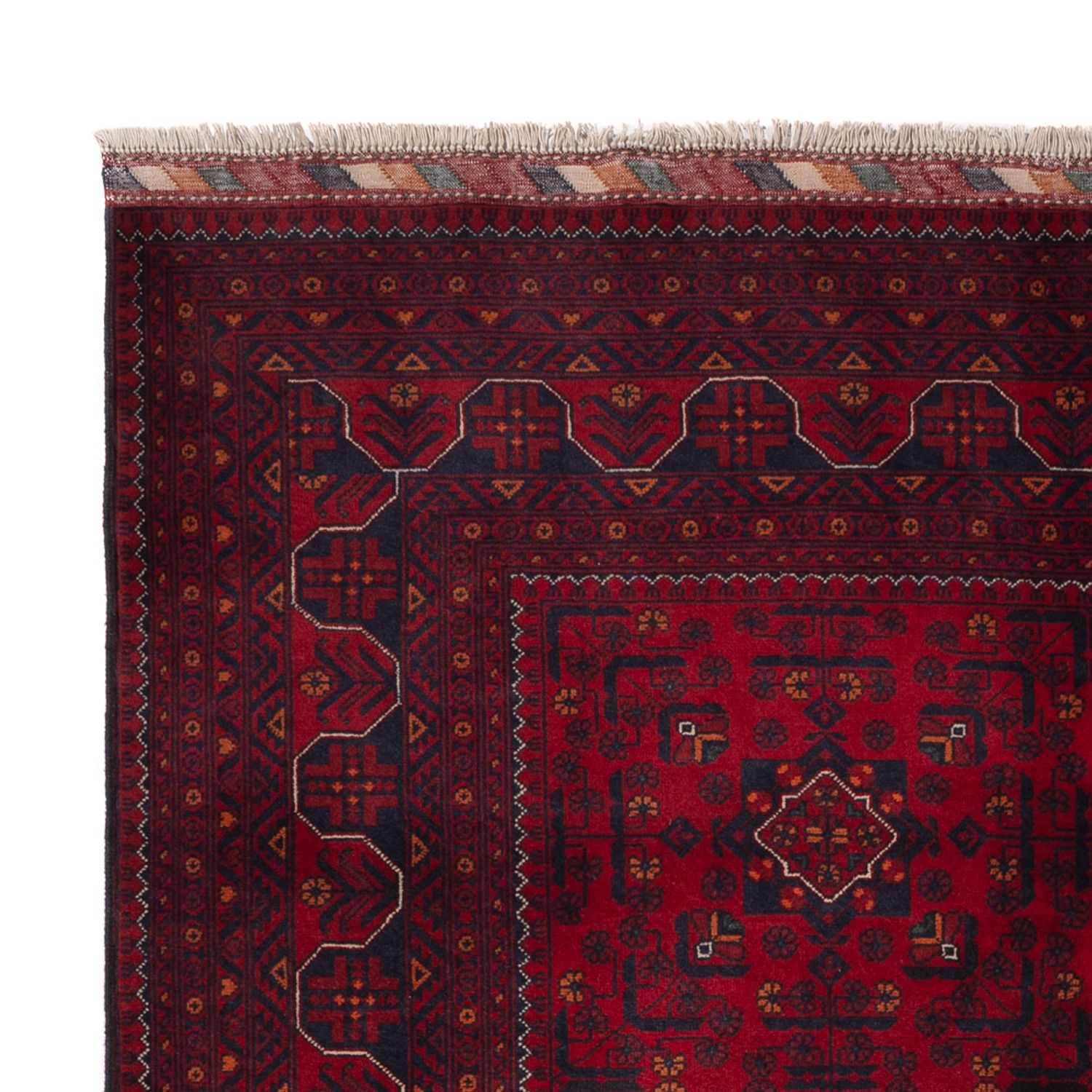 Afghan Rug - Kunduz - 244 x 170 cm - dark red