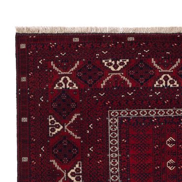 Afghan Rug - 240 x 153 cm - dark red
