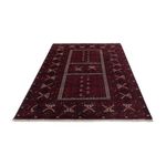 Afghan Rug - 240 x 153 cm - dark red