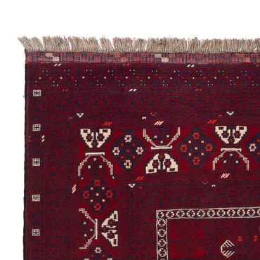 Afghan Rug - 246 x 151 cm - dark red