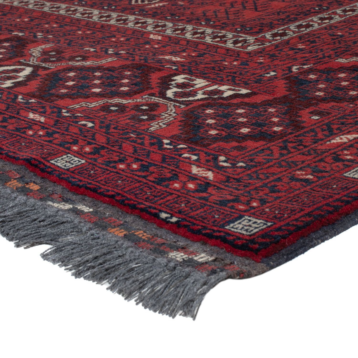 Afghan Rug - 252 x 158 cm - dark red