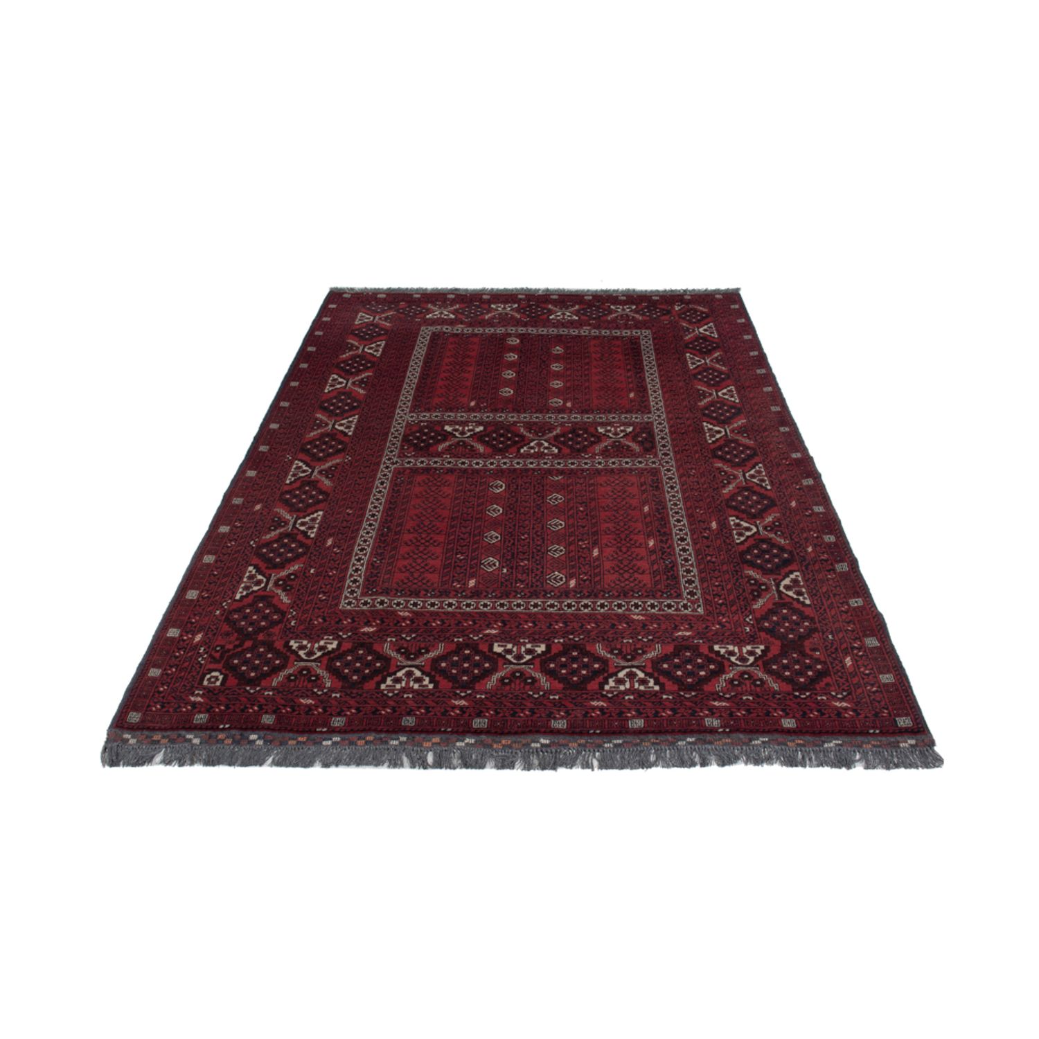 Afghan Rug - 252 x 158 cm - dark red