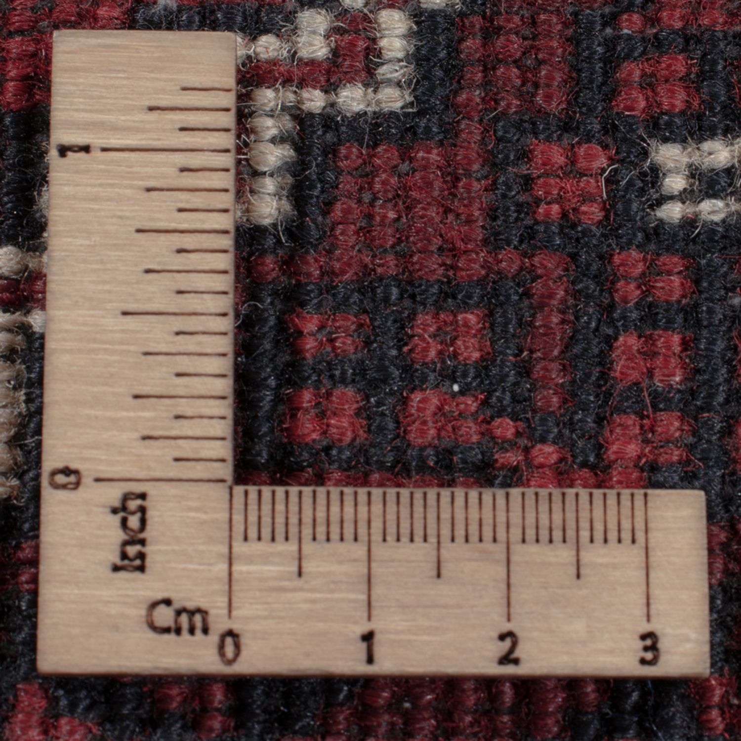 Afghan Rug - 252 x 152 cm - dark red