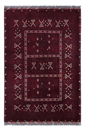 Afghan Rug - 245 x 167 cm - dark red