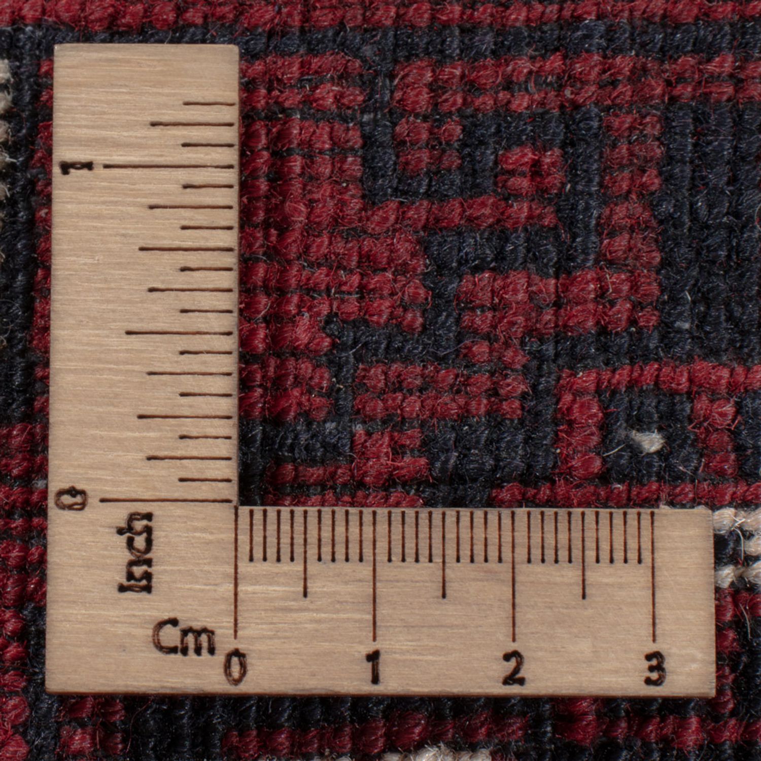 Afghan Rug - 247 x 157 cm - dark red