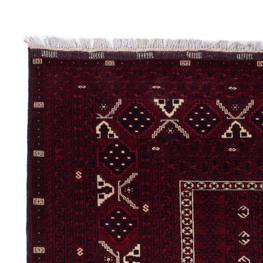 Afghan Rug - 249 x 161 cm - dark red