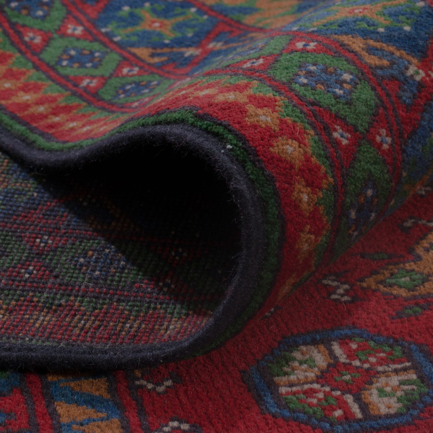 Afghan Rug - Filpa - 348 x 248 cm - dark red