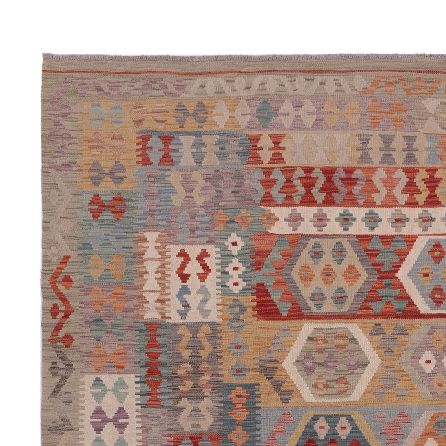 Kelim Rug - Splash - 352 x 254 cm - multicolored