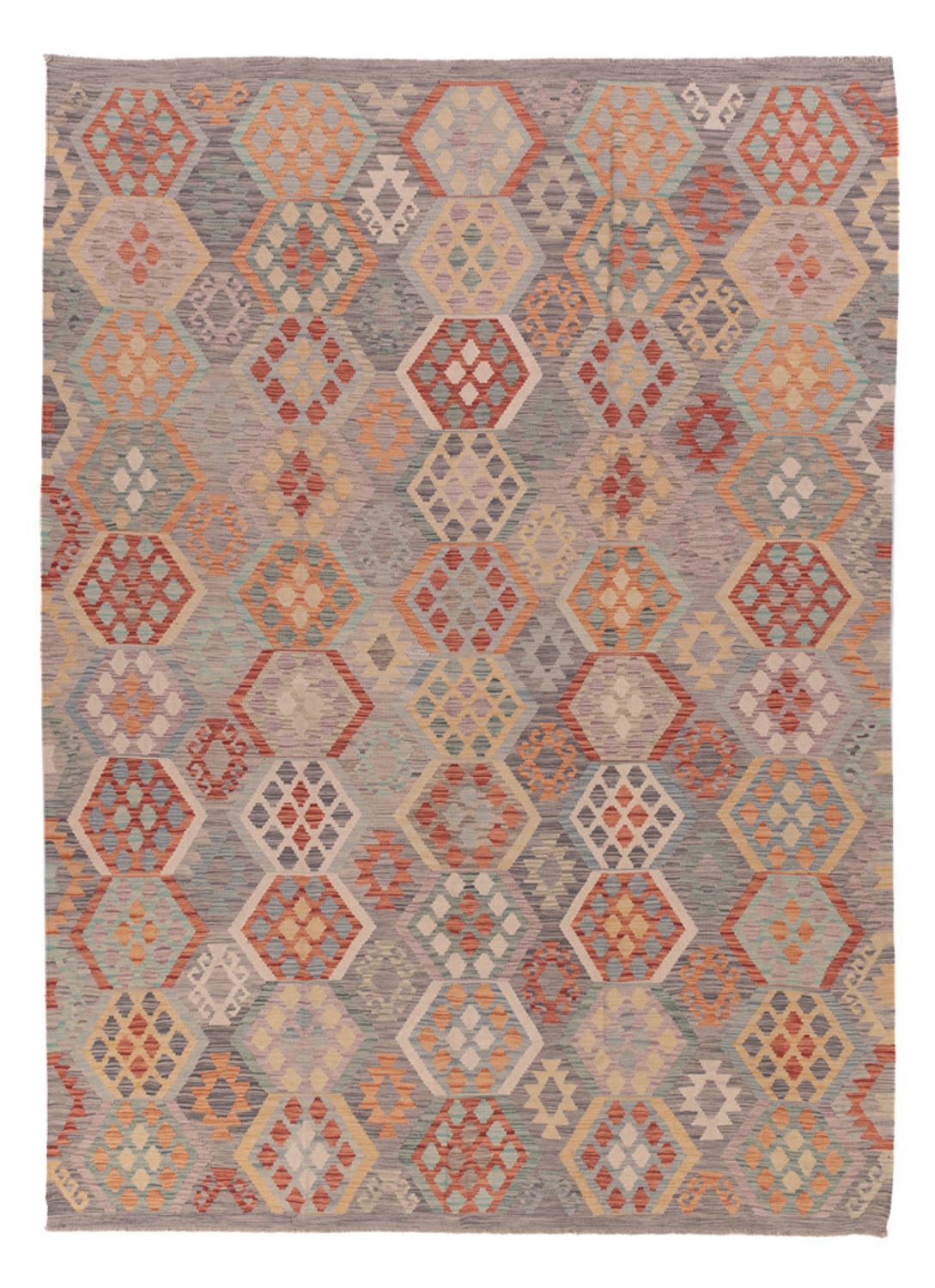 Kelim Rug - Splash - 340 x 244 cm - multicolored