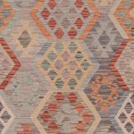 Kelim Rug - Splash - 340 x 244 cm - multicolored