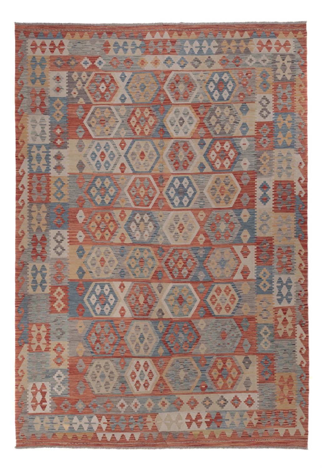 Kelim Rug - Splash - 295 x 205 cm - multicolored