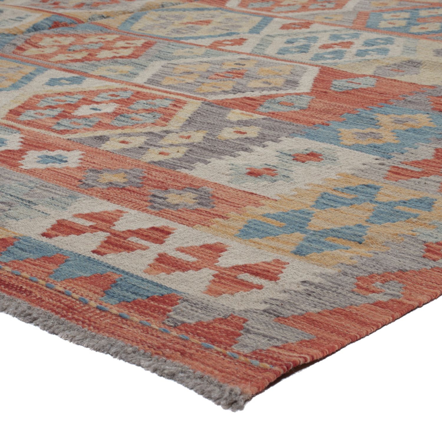 Kelim Rug - Splash - 295 x 205 cm - multicolored