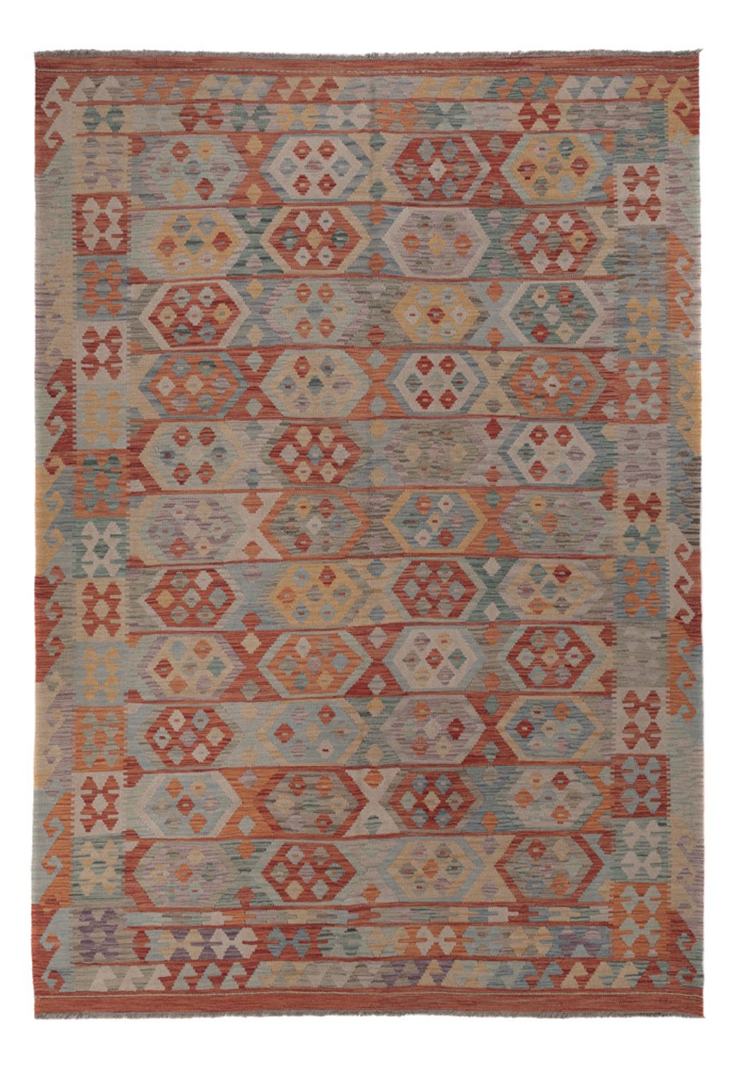 Kelim Rug - Splash - 287 x 197 cm - multicolored
