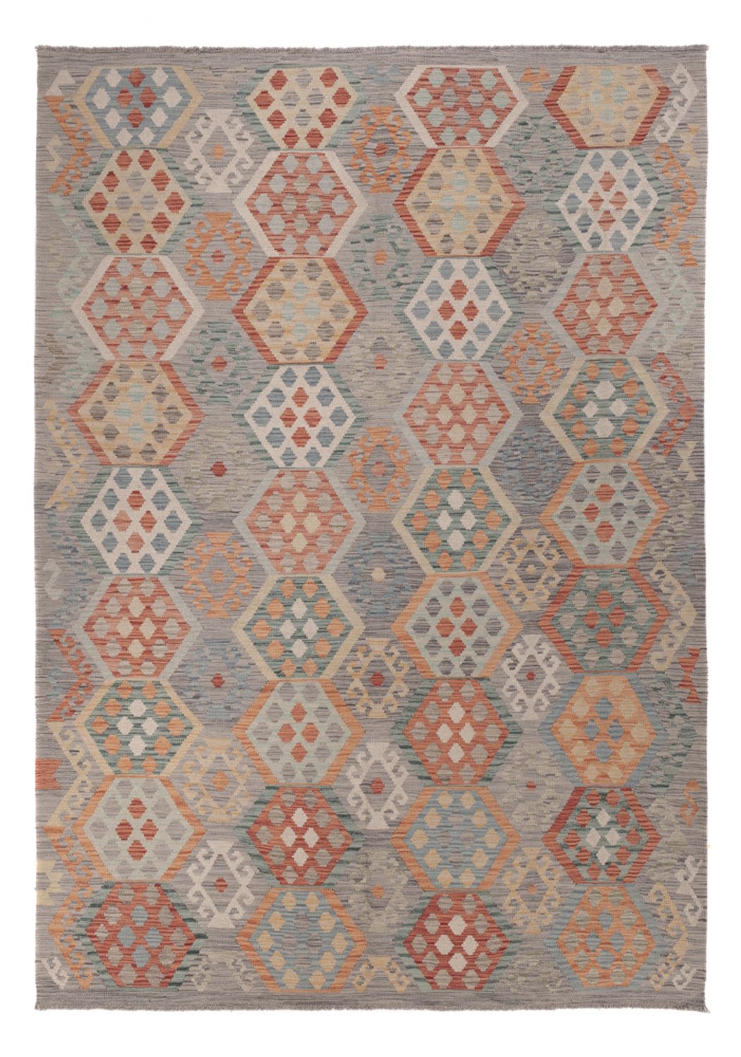 Kelim Rug - Splash - 297 x 208 cm - multicolored