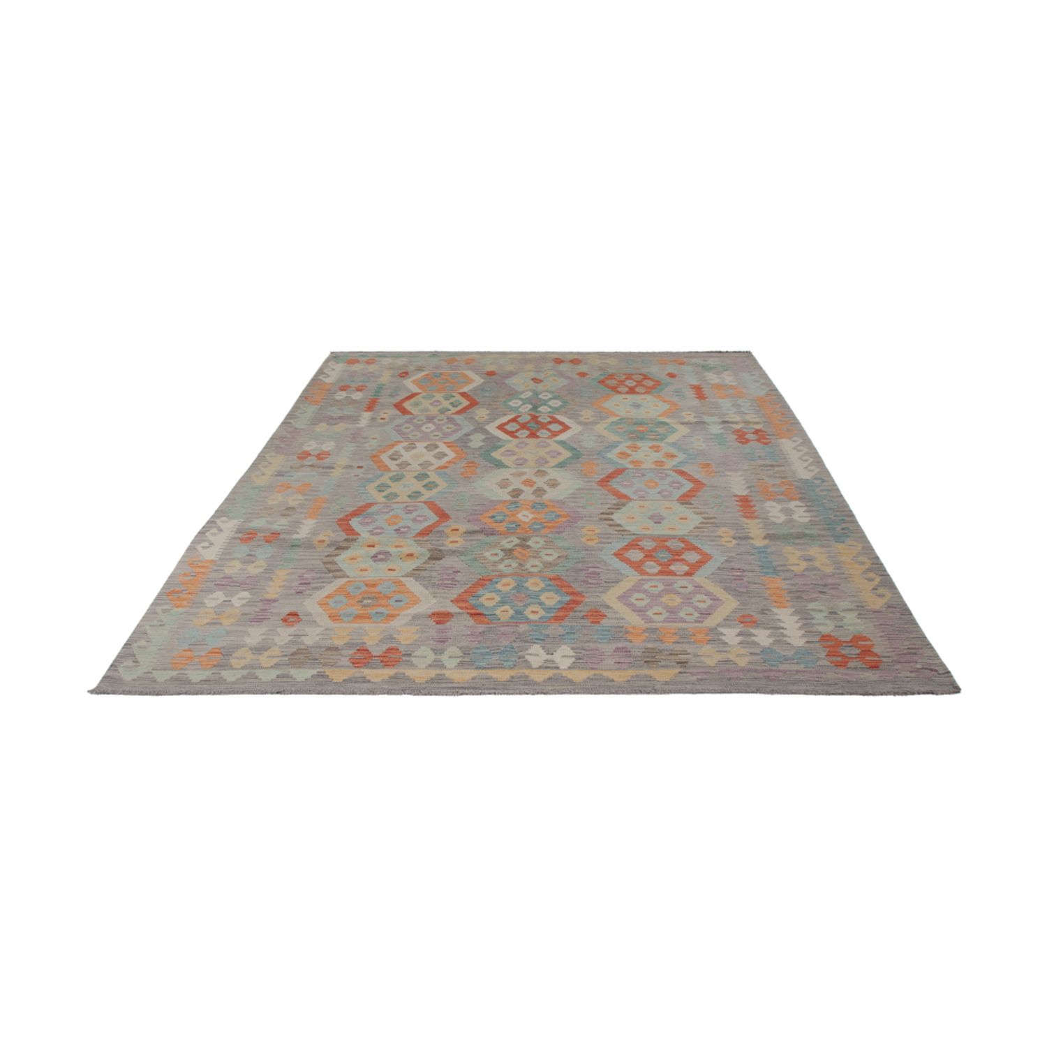 Kelim Rug - Splash - 293 x 206 cm - multicolored