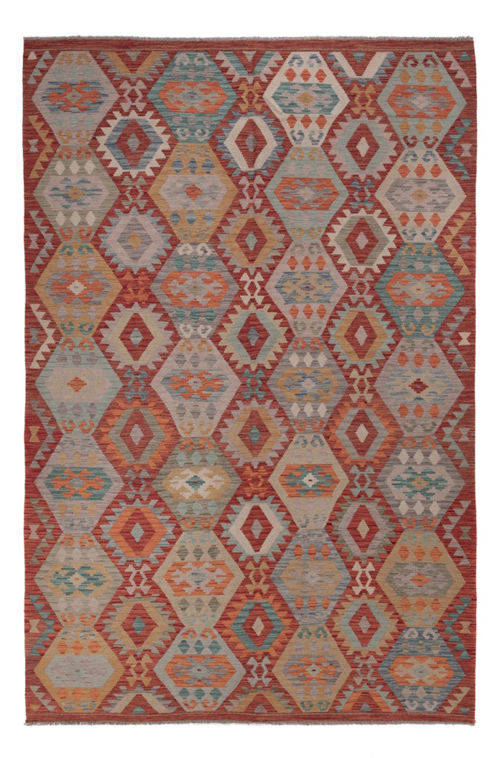 Kelim Rug - Splash - 309 x 205 cm - multicolored