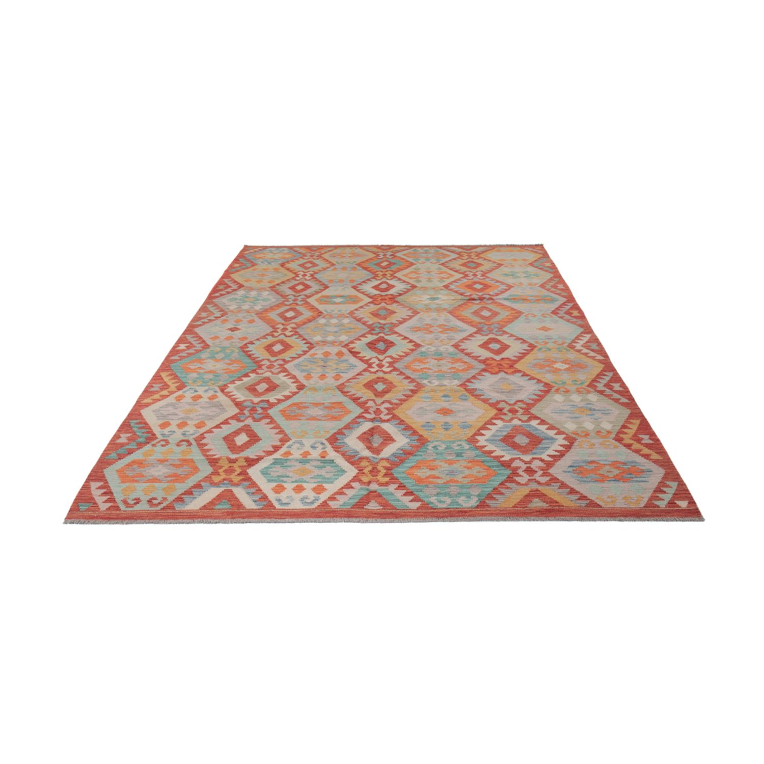 Kelim Rug - Splash - 309 x 205 cm - multicolored