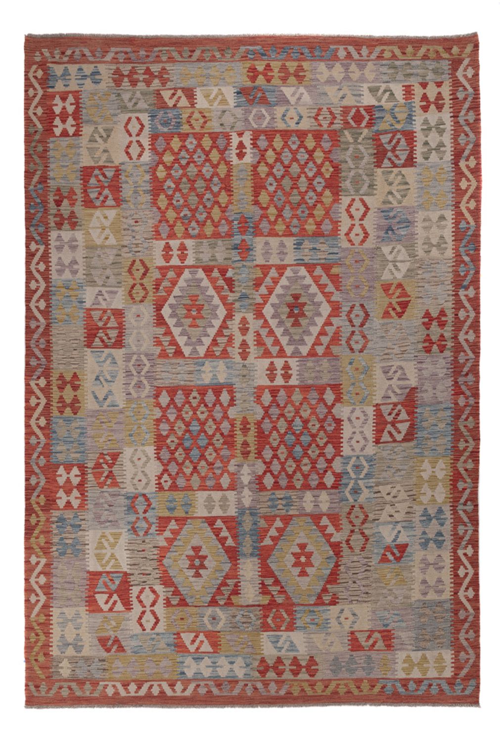Kelim Rug - Splash - 304 x 206 cm - multicolored