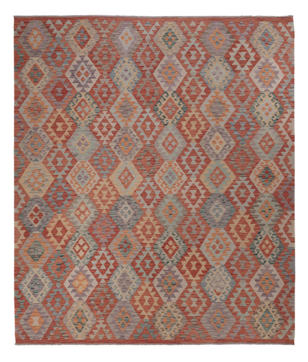 Kelim Rug - Splash - 296 x 257 cm - multicolored