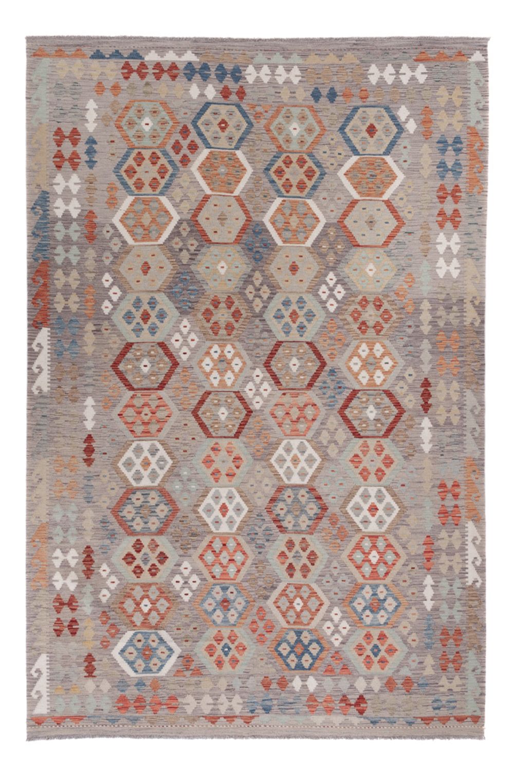 Kelim Rug - Splash - 304 x 207 cm - multicolored