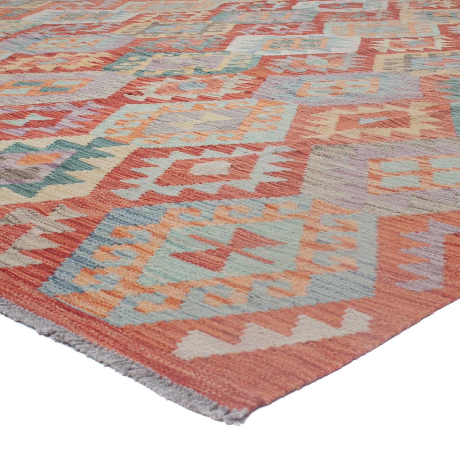 Kelim Rug - Splash - 305 x 251 cm - multicolored