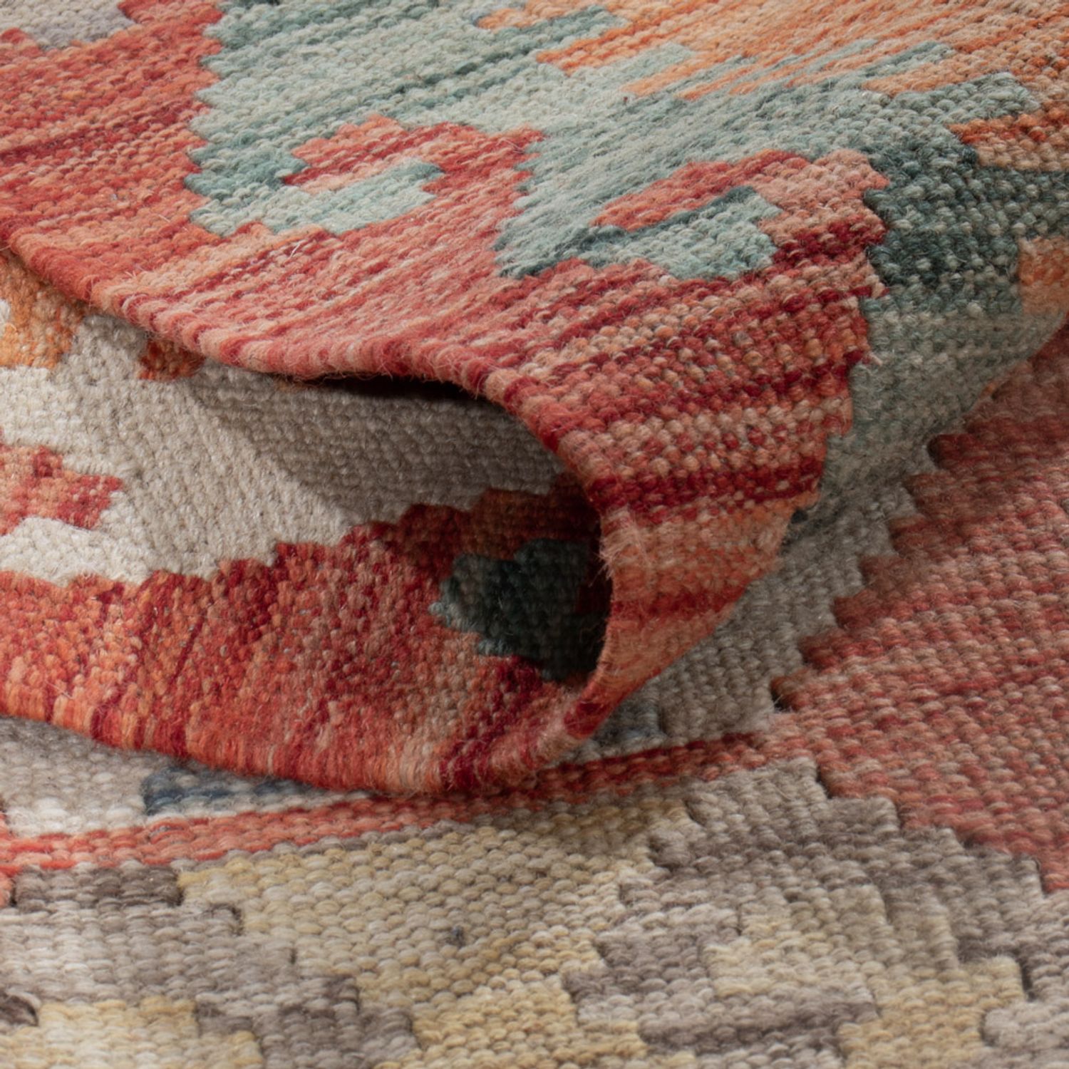 Kelim Rug - Splash - 238 x 174 cm - multicolored