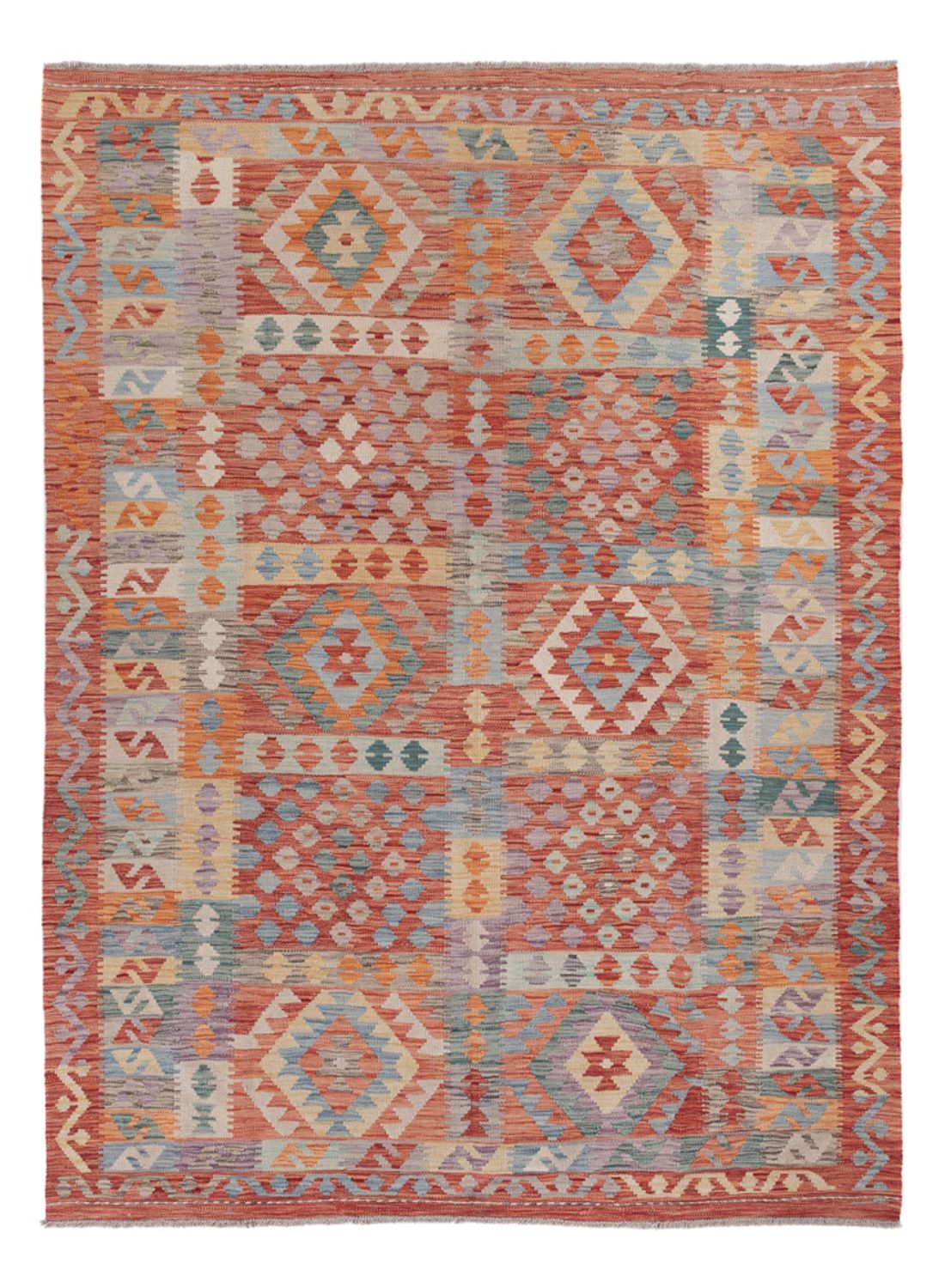 Kelim Rug - Splash - 245 x 179 cm - multicolored