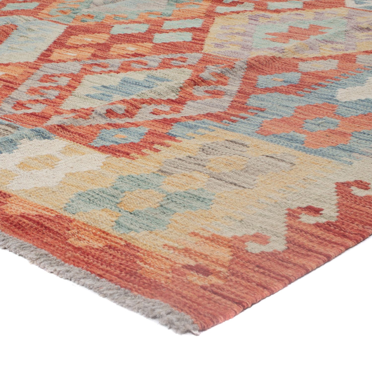 Kelim Rug - Splash - 244 x 176 cm - multicolored