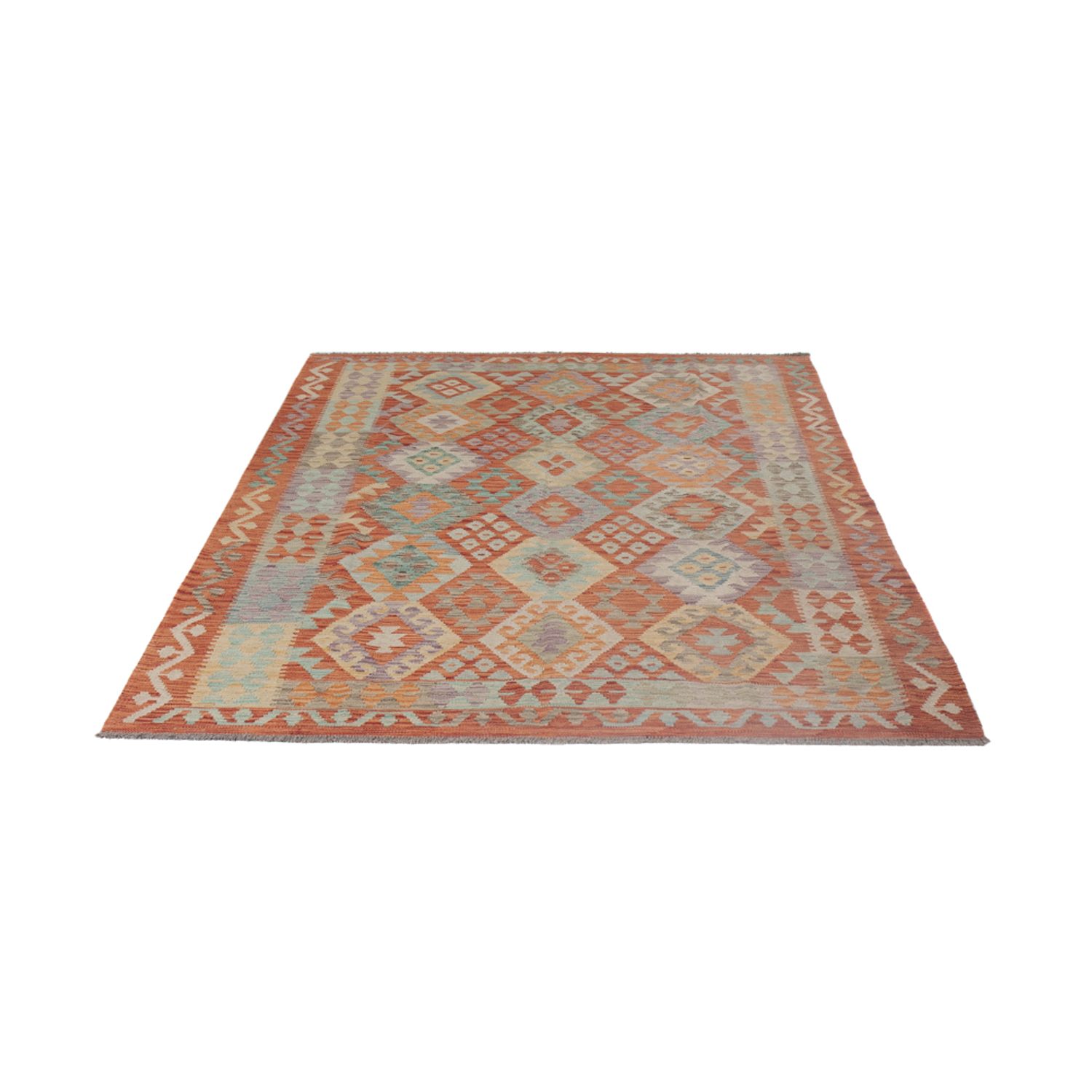 Kelim Rug - Splash - 243 x 178 cm - multicolored