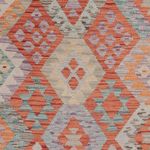 Kelim Rug - Splash - 243 x 178 cm - multicolored